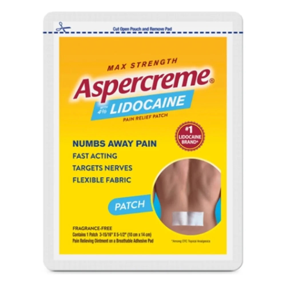 Aspercreme With Lidocaine Odor Free Patch — 96 Per Case