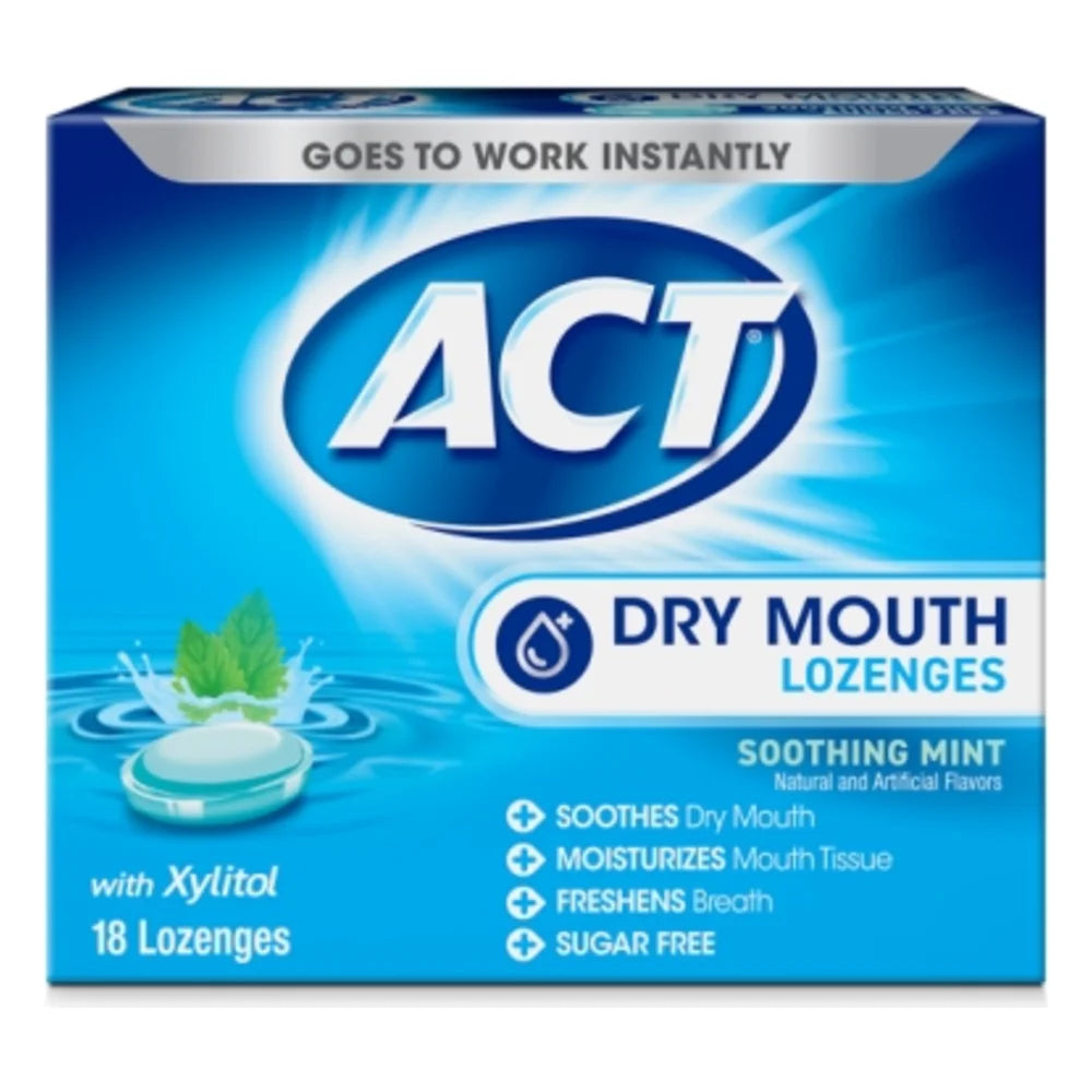 ACT Dry Mouth Lozenges, 18 Each — 24 Per Case