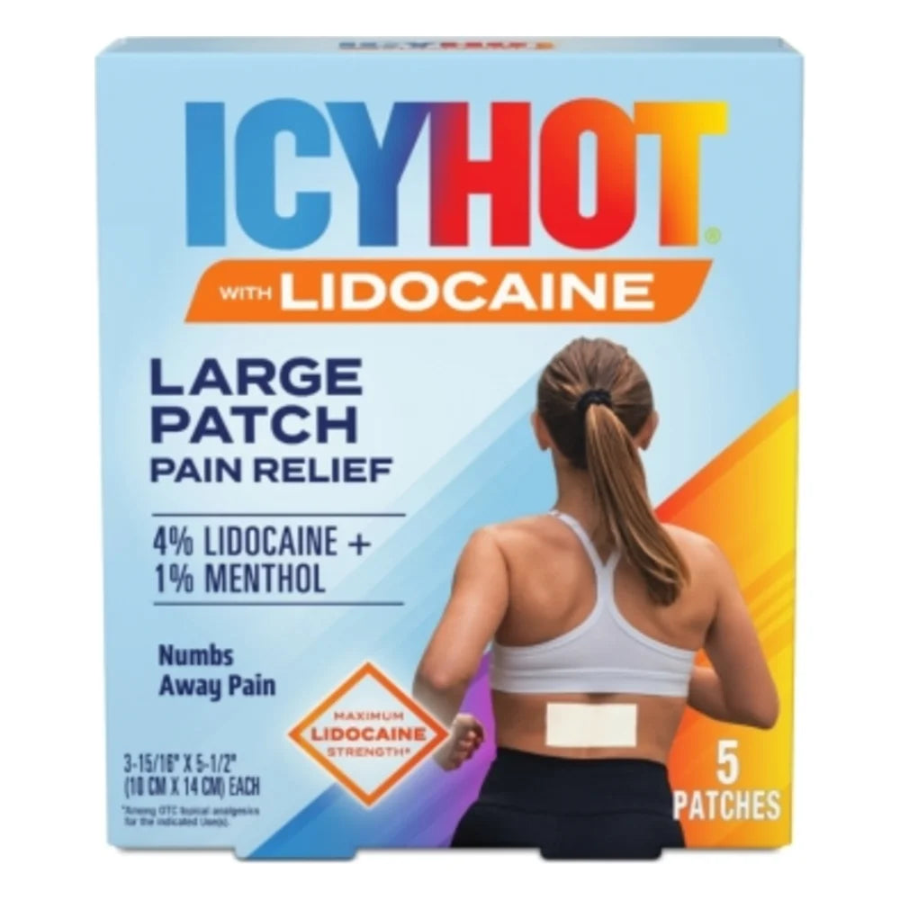 Icy Hot With Lidocaine Patch, 5 Count — 24 Per Case