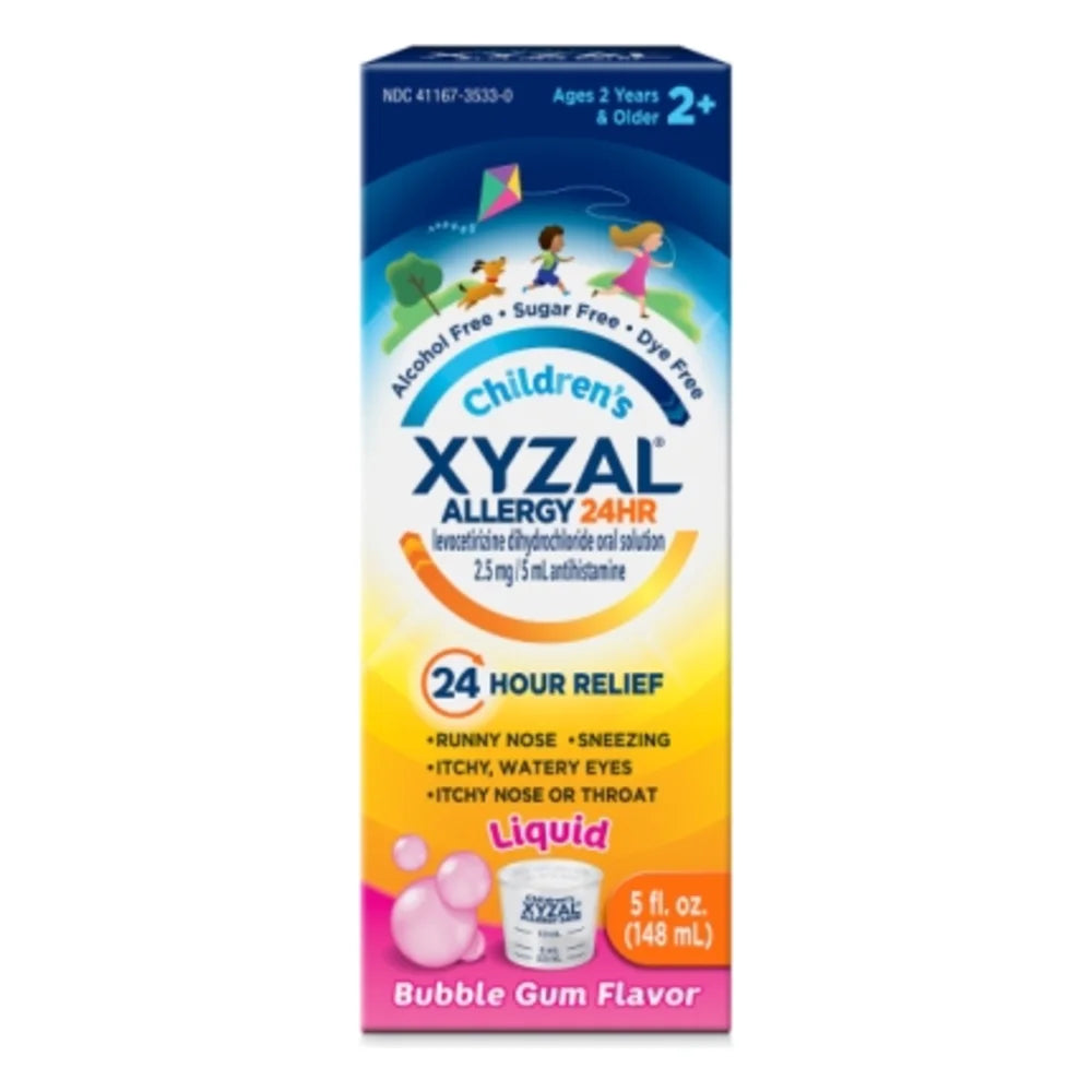 Xyzal Children's Allergy Relief Oral Solution, 5 Fluid Ounce — 24 Per Case