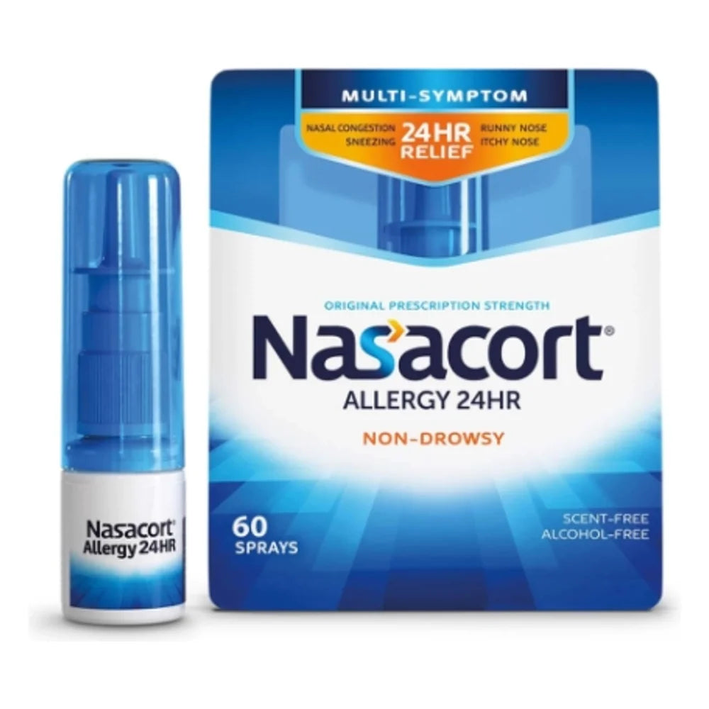 Nasacort Allergy Relief 60 Sprays, 0.37 Fluid Ounce — 24 Per Case