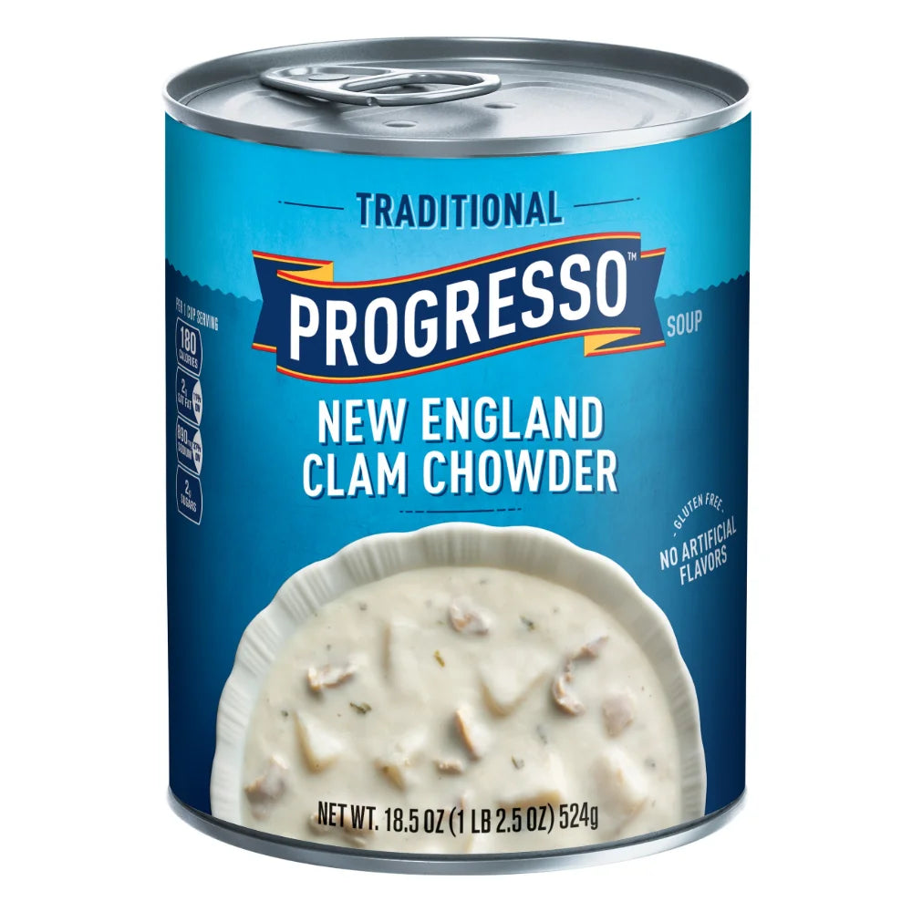 Progresso New England Clam Chowder Soup, 18.5 Ounce — 12 Per Case