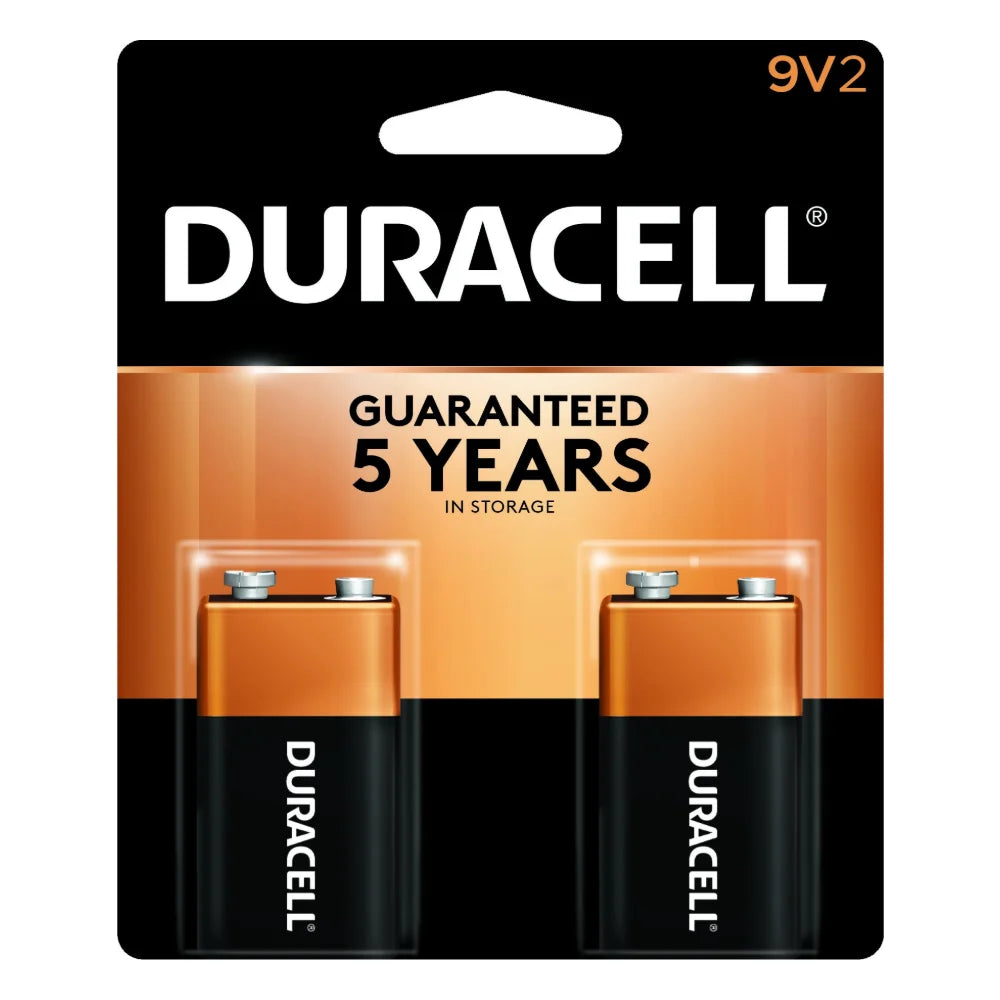 Duracell Coppertop 9 Volt Two Pack — 48 Per Case