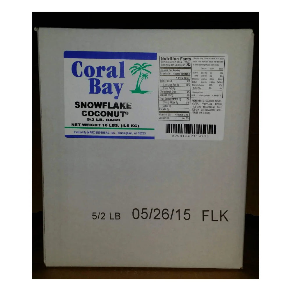Coral Bay Coconut Snowflake, 2 Pound — 5 Per Case