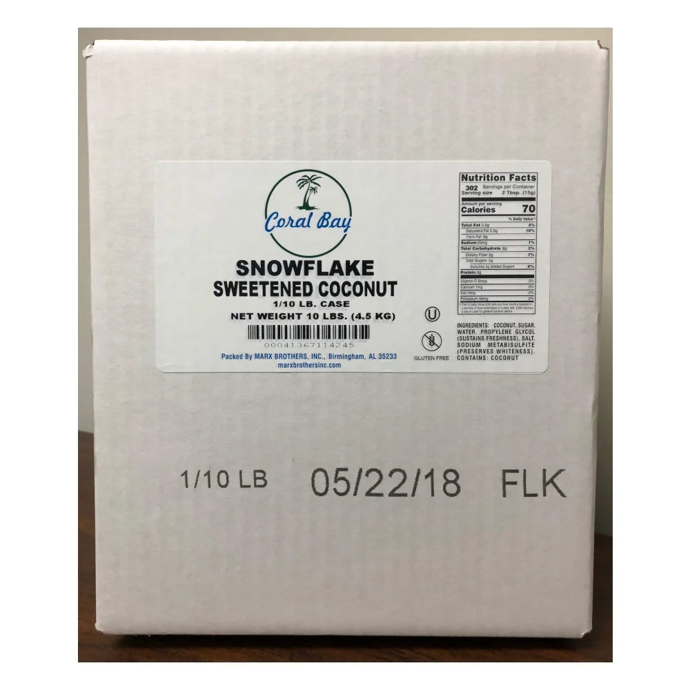 Coral Bay Coconut Snowflake, 10 Pound — 1 Per Case
