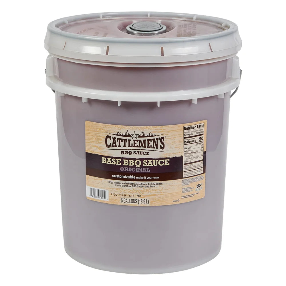 Cattleman's Original Bbq Sauce Base Bulk, 5 Gallon — 1 Per Case