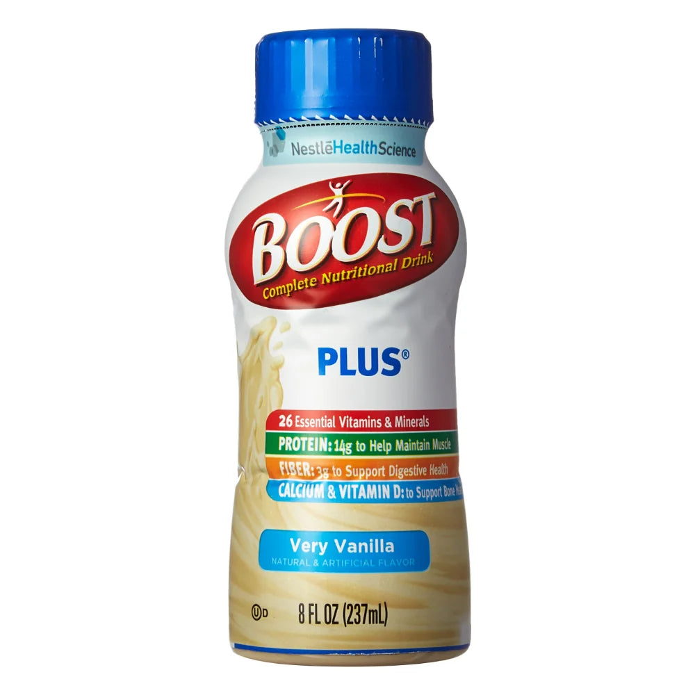 Boost Plus Vanilla Nutritional Beverage, 8 Fluid Ounce — 24 Per Case