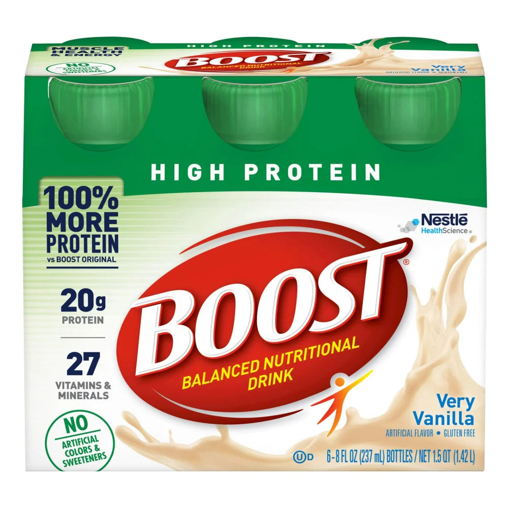 Boost High Protein Vanilla Nutritional Beverage, 8 Fluid Ounce — 24 Per Case