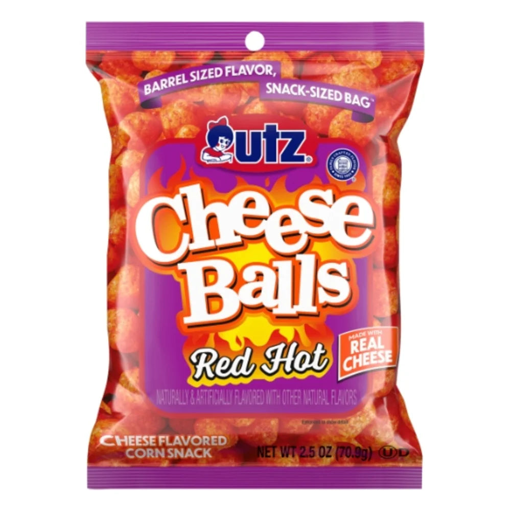 UTZ Red Hot Cheese Balls, 2.5 Ounce — 5 Per Case