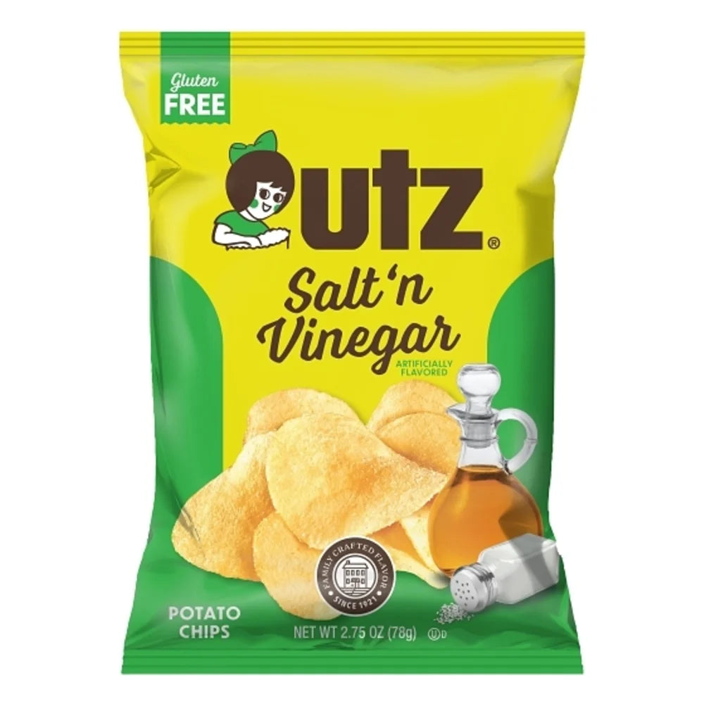 UTZ Salt & Vinegar Chips, 2.75 Ounce — 14 Per Case
