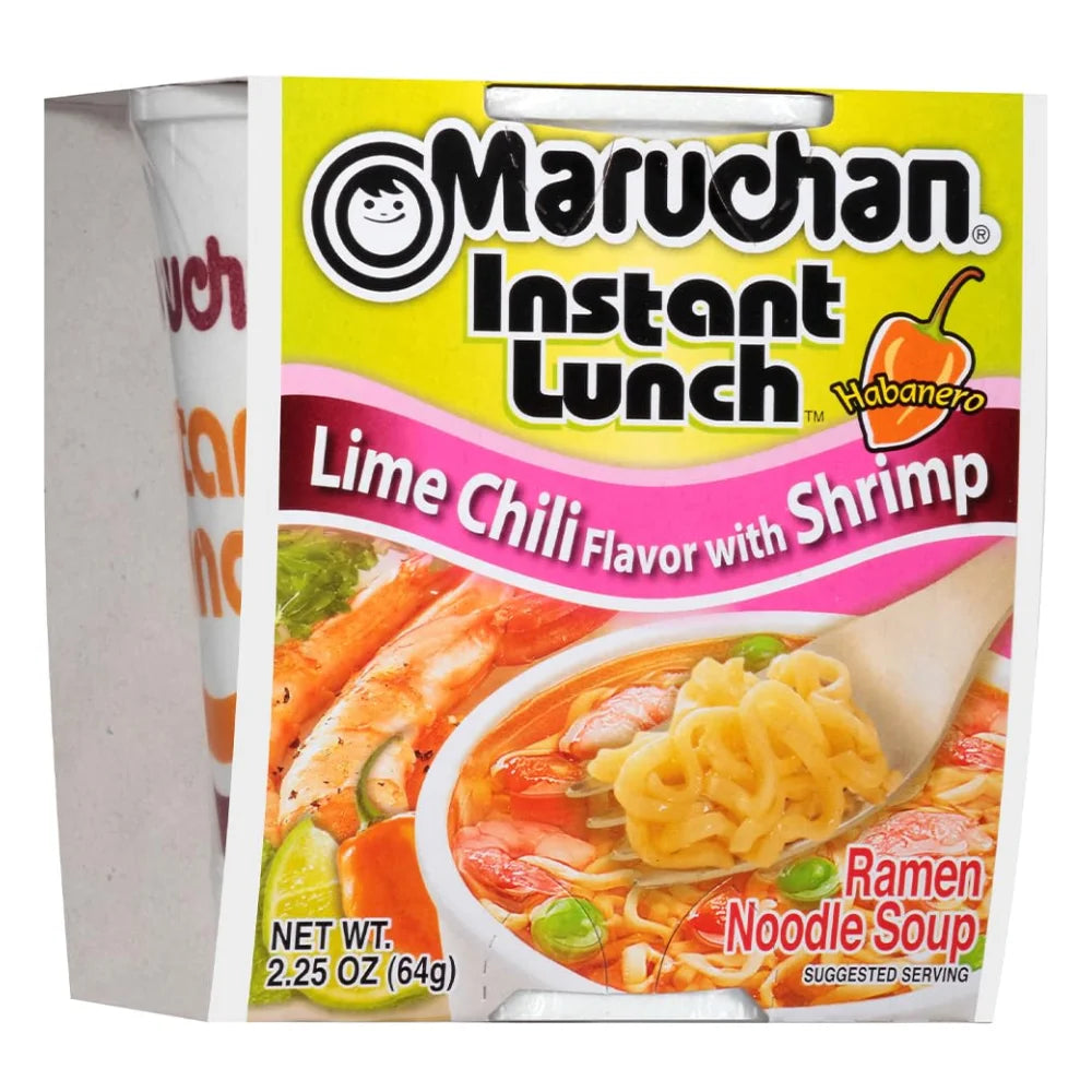 Maruchan Habanero Lime Chili Shrimp Flavored Ramen Noodle Soup, 2.25 Ounce — 12 Per Case