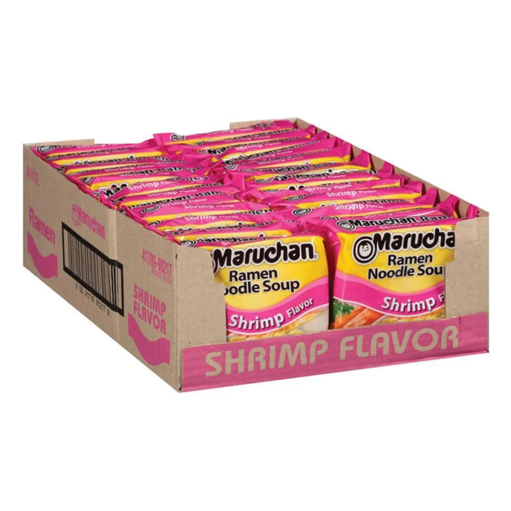Maruchan Shrimp Flavored Ramen Noodle Soup, 3 Ounce — 24 Per Case
