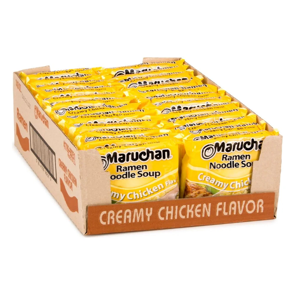 Maruchan Creamy Chicken Flavored Ramen Noodle Soup, 3 Ounce — 24 Per Case