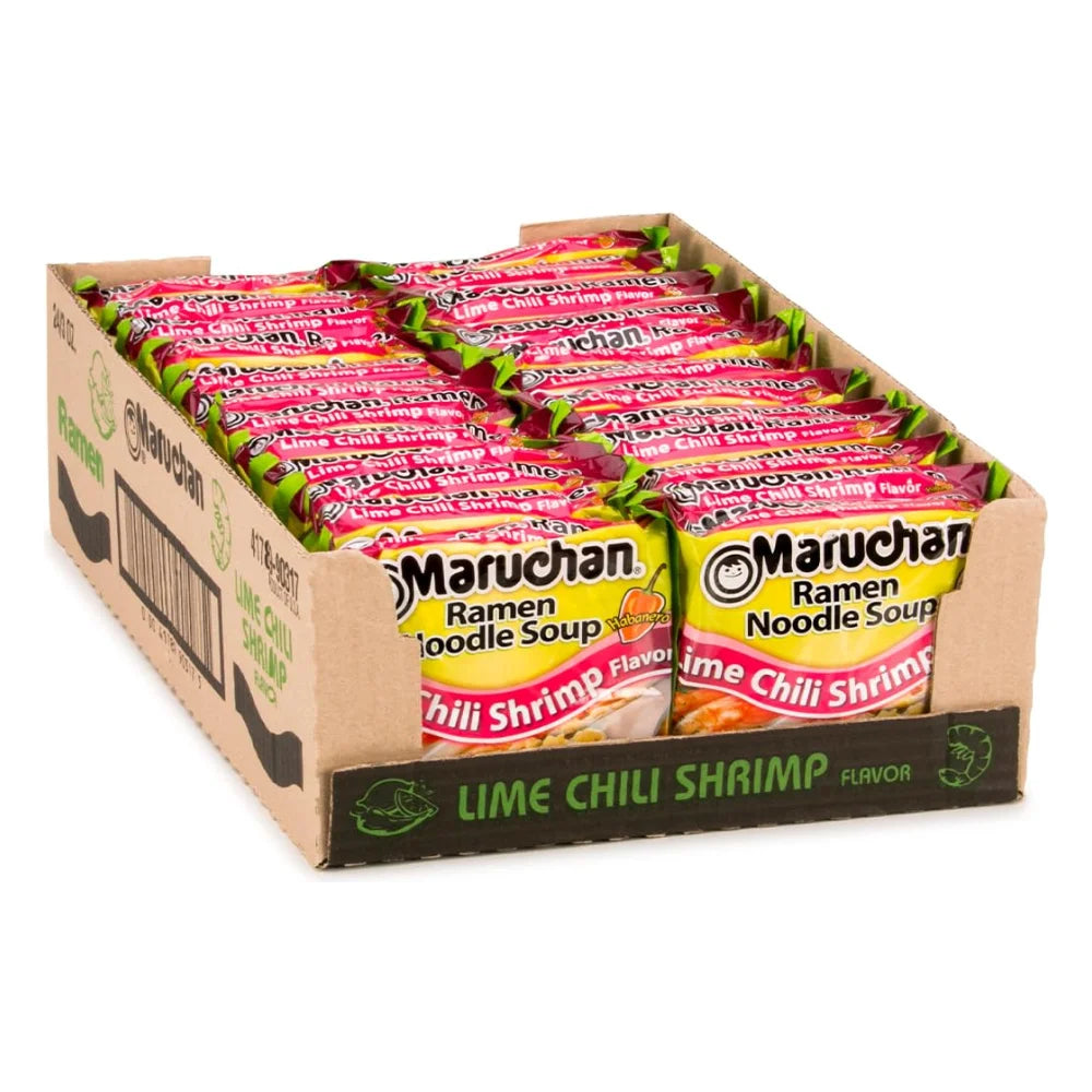 Maruchan Habanero Lime Chili Shrimp Flavored Ramen Noodle Soup, 3 Ounce — 24 Per Case