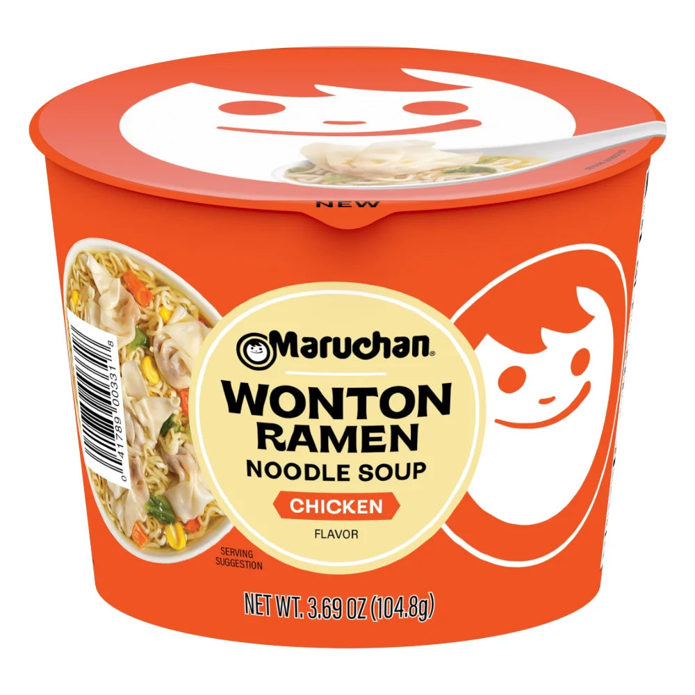 Maruchan Wonton Ramen - Chicken Flavor, 3.69 Ounce — 6 Per Case