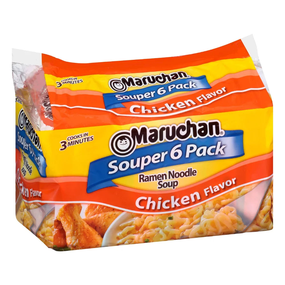 Maruchan Chicken Flavored Ramen Noodle Soup, 18 Ounce — 4 Per Case