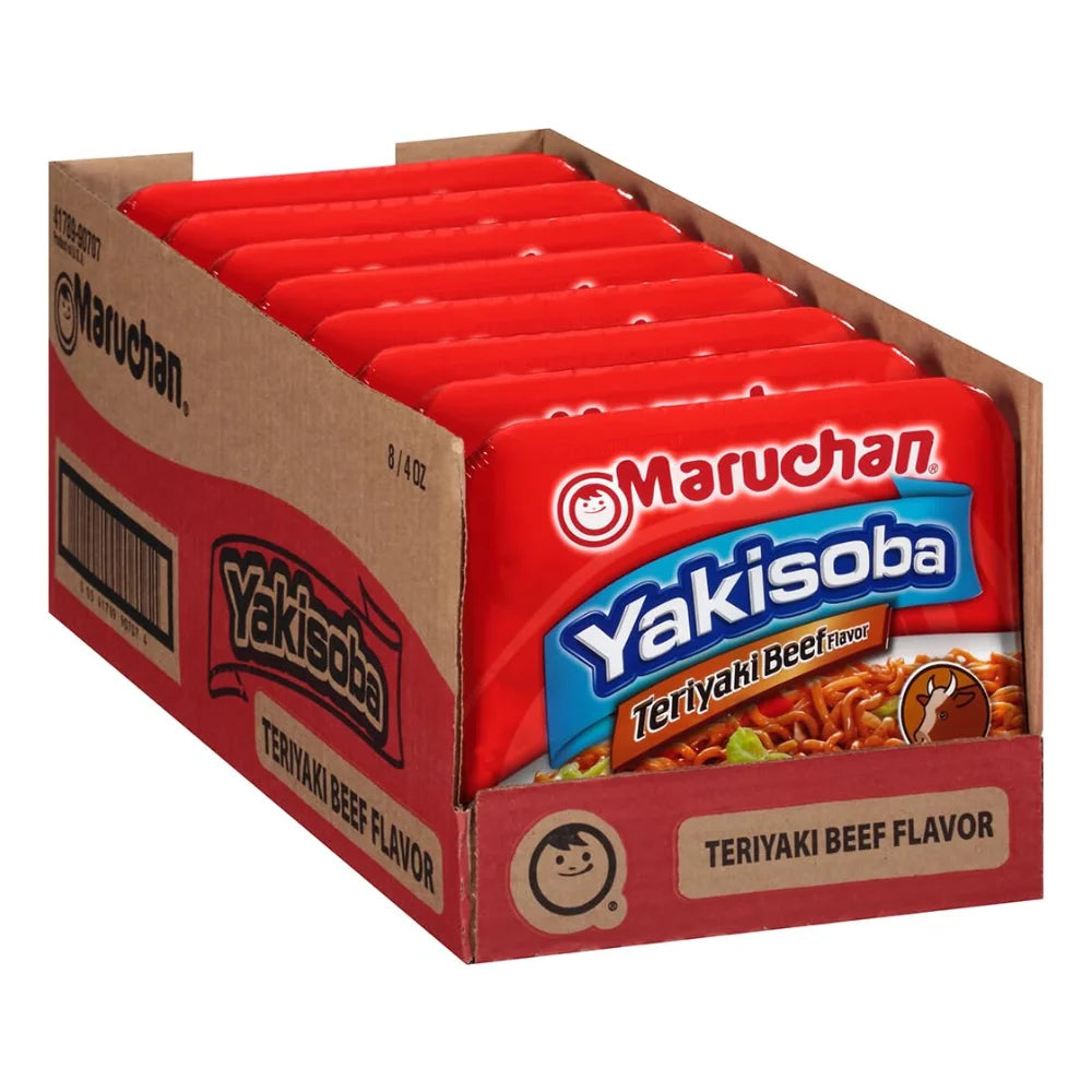 Maruchan Teriyaki Beef Flavored Home Style Japanese Noodles, 4 Ounce — 8 Per Case