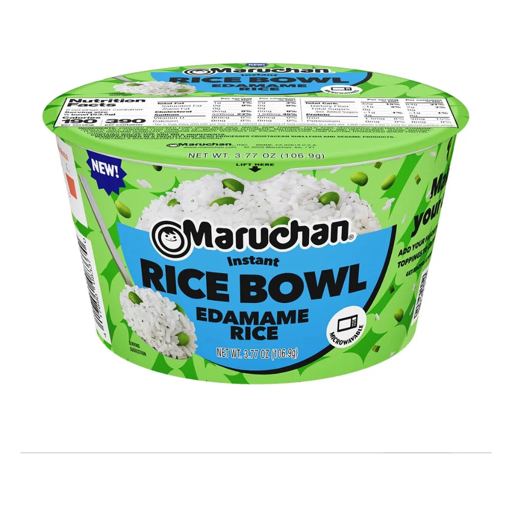 Maruchan Rice Bowl Edamame, 3.77 Ounce — 6 Per Case