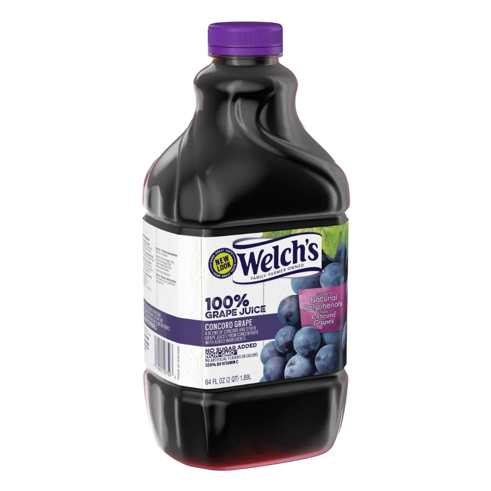 Welch's 100% Purple Grape Juice, 64 Fluid Ounce — 8 Per Case