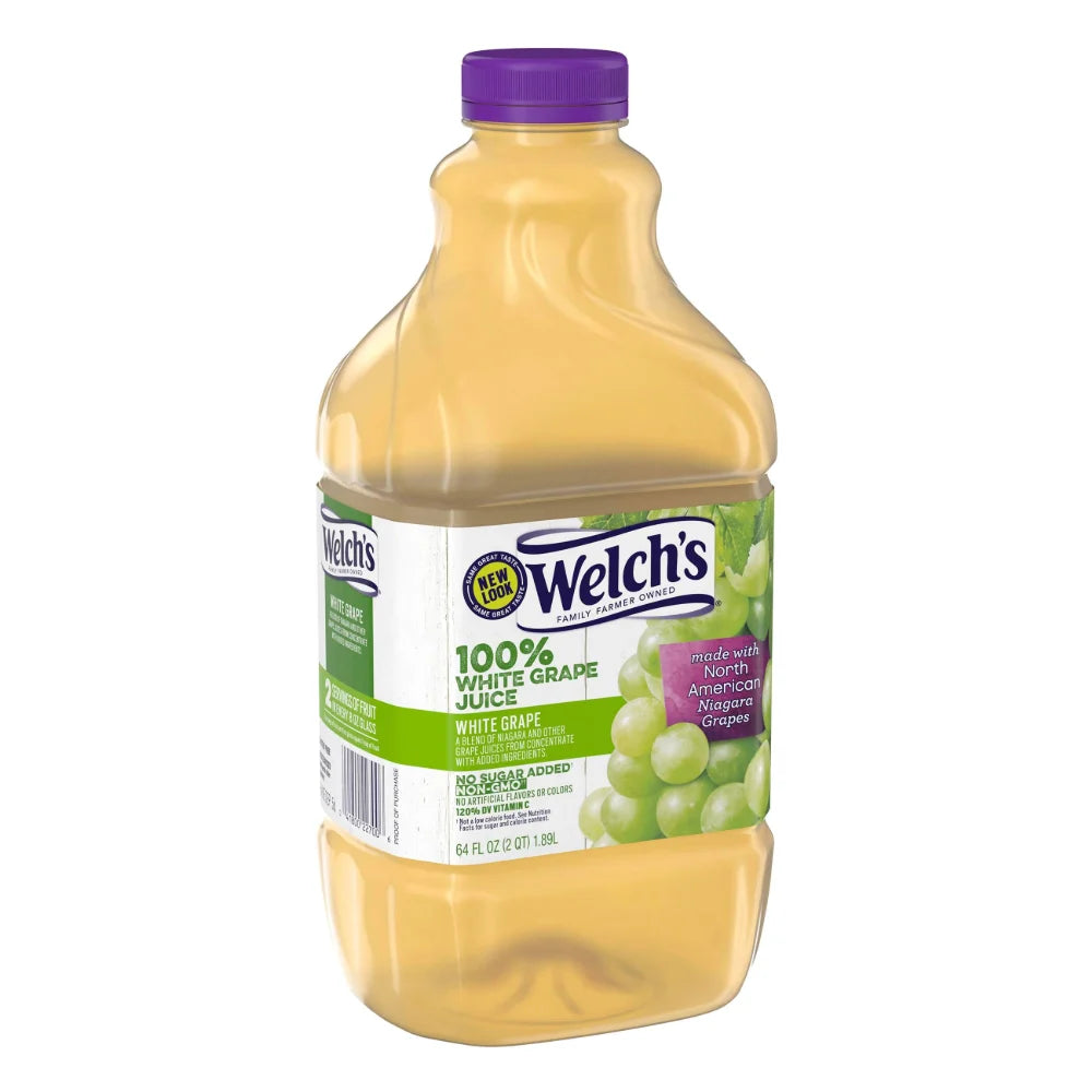 Welch's 100% White Grape Juice, 64 Fluid Ounce — 8 Per Case