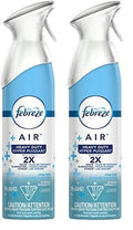 Febreze Air Freshener Heavy Duty Crisp Clean (8.8 oz, 2 Pack)/6pk