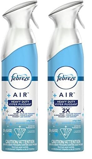 Febreze Air Freshener Heavy Duty Crisp Clean (8.8 oz, 2 Pack)/6pk