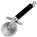 Stainless Steel Pizza Cutter with Soft Grip Handle/72pk