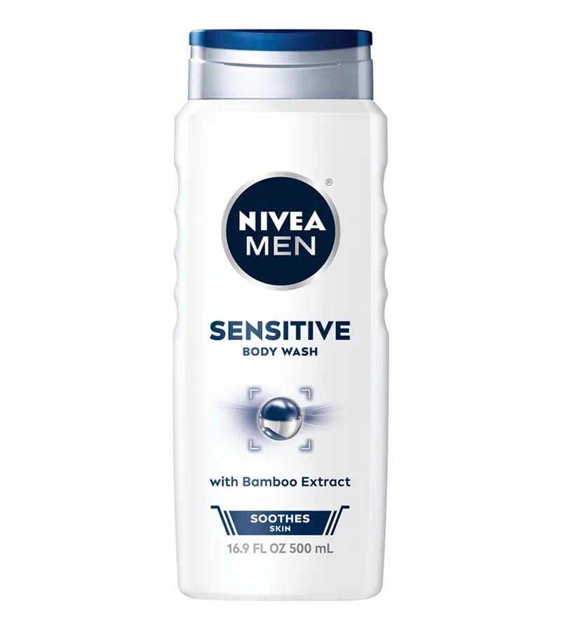 NIVEA Men Sensitive 3-in-1 Body Wash (16.9 oz)/12pk