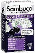Sambucol Cold and Flu Relief Tablets (30 Count, 3 Pack)/24pk