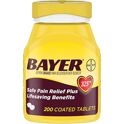 Bayer Aspirin Tablets 325 mg, 200 Count — 24 Per Case