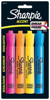 Major Accent Highlighters (4-Pack, 6 Sets)/144pk