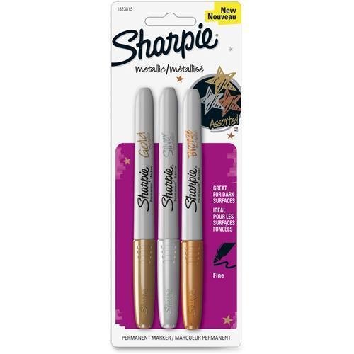 Sharpie Metallic Permanent Markers (3 ct – Gold, Silver, Bronze)/36pk