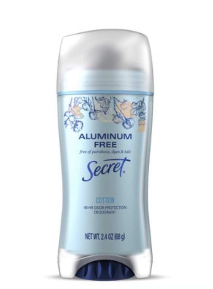 Secret Aluminum Free Deodorant Cotton (2.4 oz)/12pk