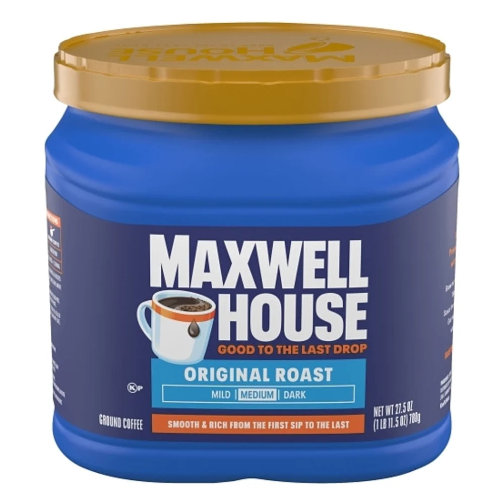 Maxwell House Original Roast Ground Coffee, 1.719 Pound — 6 Per Case