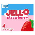 Jell-O Sugar Free Strawberry Flavored Gelatin Mix, 0.3 Ounce — 24 Per Case