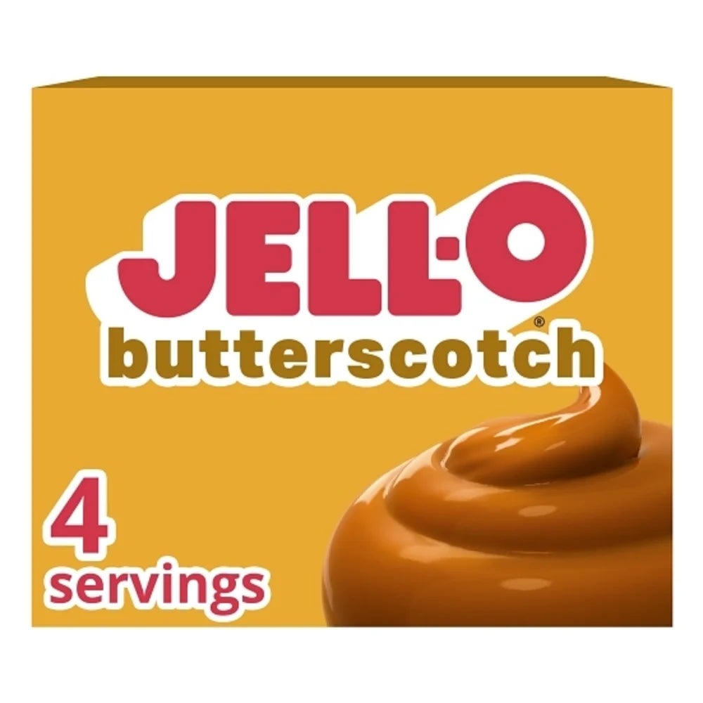 Jell-O Butterscotch Flavored Instant Pudding Mix, 3.4 Ounce — 24 Per Case