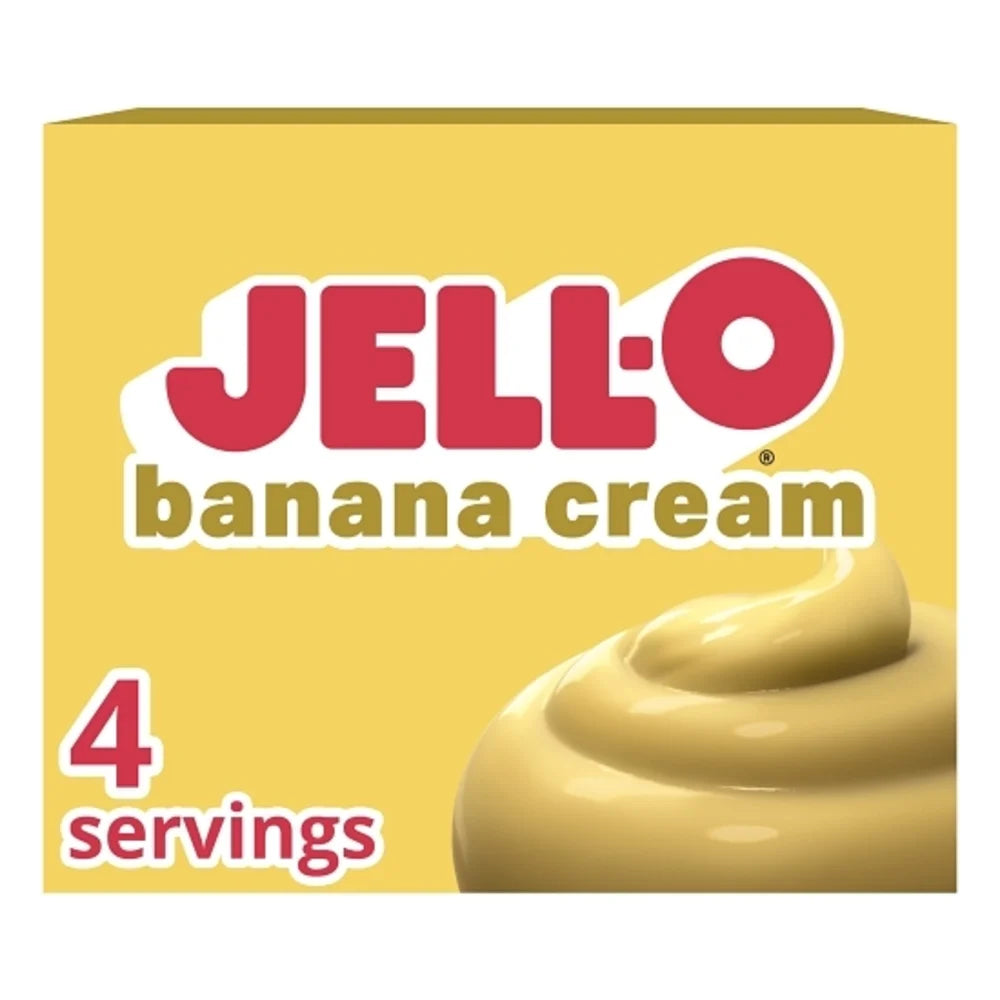 Jell-O Banana Flavored Instant Pudding Mix, 3.4 Ounce — 24 Per Case