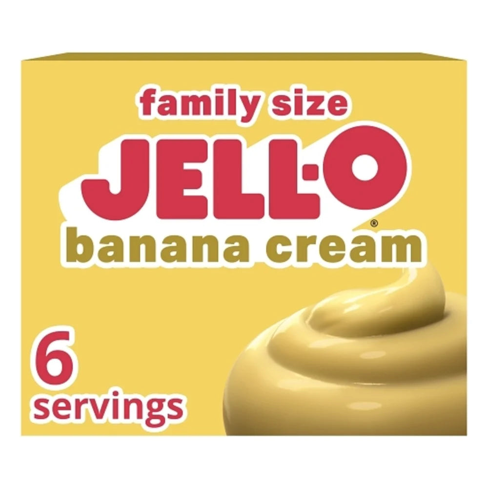 Jell-O Banana Cream Flavored Instant Pudding Mix, 5.1 Ounce — 24 Per Case