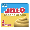 Jell-O Sugar Free Fat Free Banana Cream Flavored Instant Pudding Mix, 0.9 Ounce — 24 Per Case