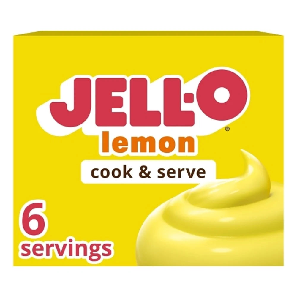 Jell-O Lemon Flavored Instant Pudding Mix & Pie Filling, 2.9 Ounce — 24 Per Case
