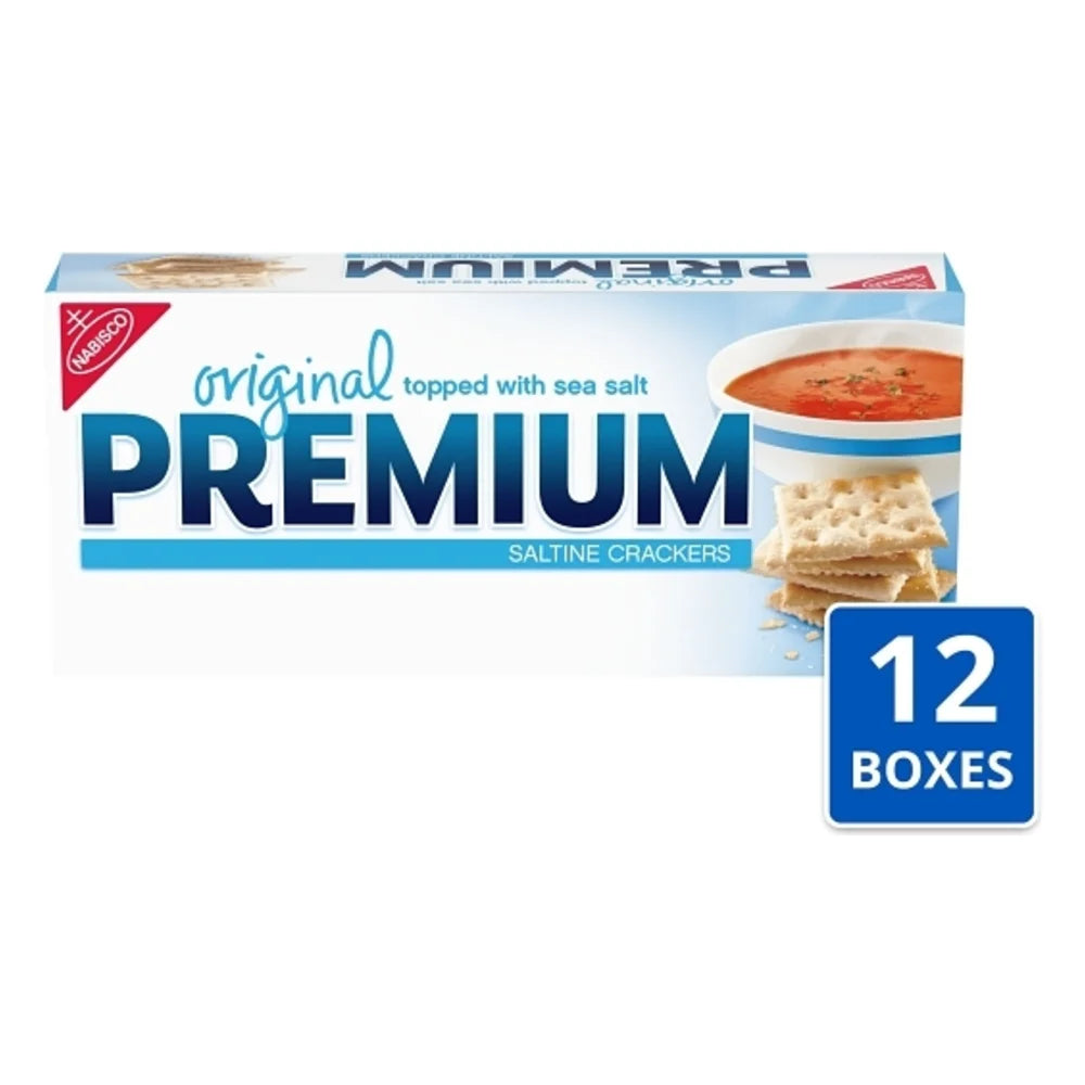 Premium Nabisco Saltine Crackers, 8 Ounce — 12 Per Case