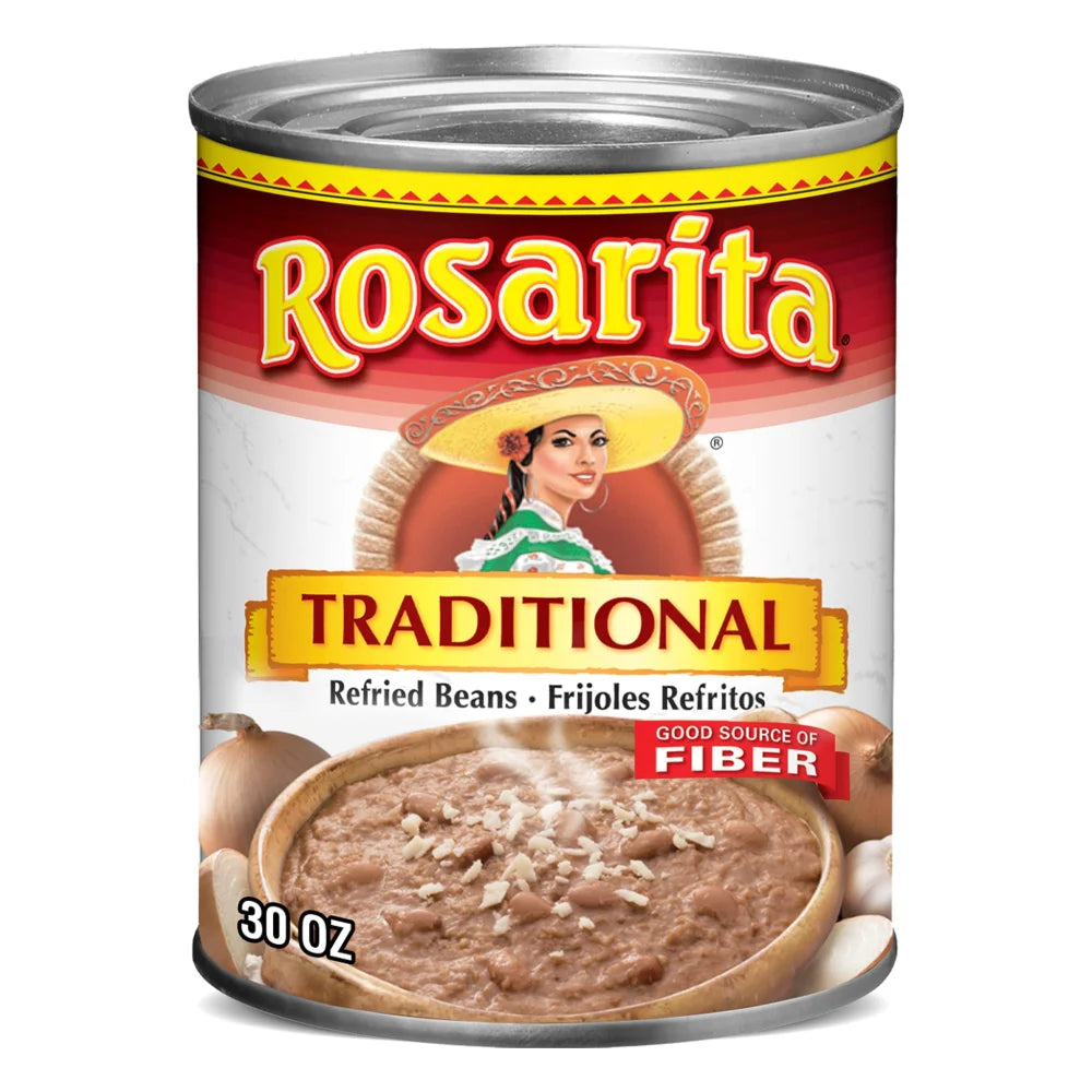 Rosarita Refried Traditional Beans, 30 Ounce — 12 Per Case