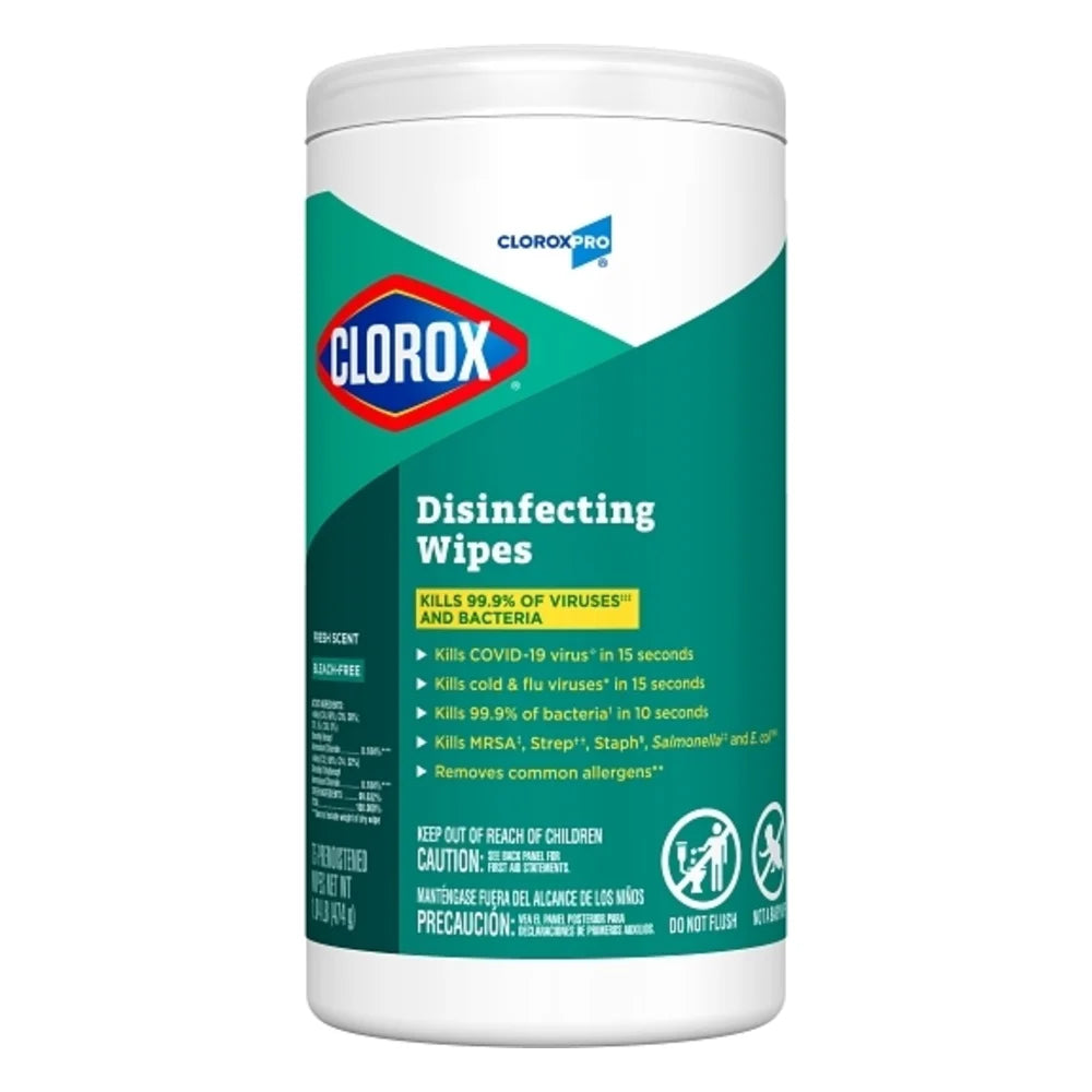 Clorox Fresh Scent Commercial Solutions Disinfectant Wipes, 75 Count — 6 Per Case