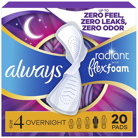 Always Rad Size 4 Scnt 2X WW 20 ct — Case of 3