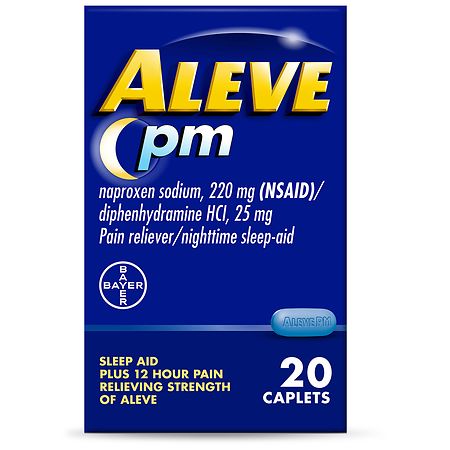 Aleve PM Caplets 20 ct New Pack — Case of 36