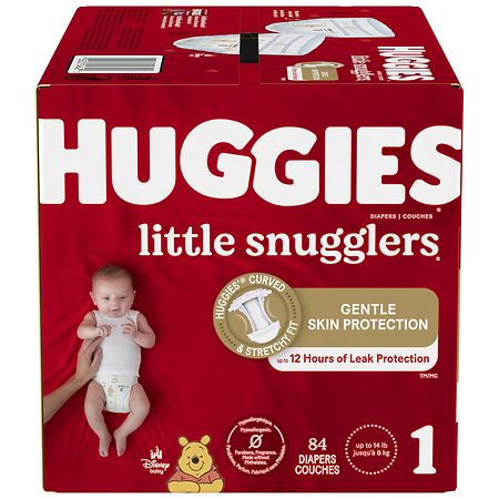 Huggies Giga Lil Snug Sz1 84cqq — Case of 1