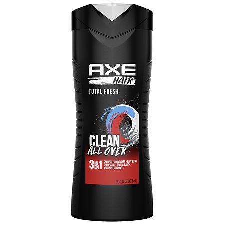 Axe 3-in-1 Fresh Shampoo, 16 oz — 4 Per Case