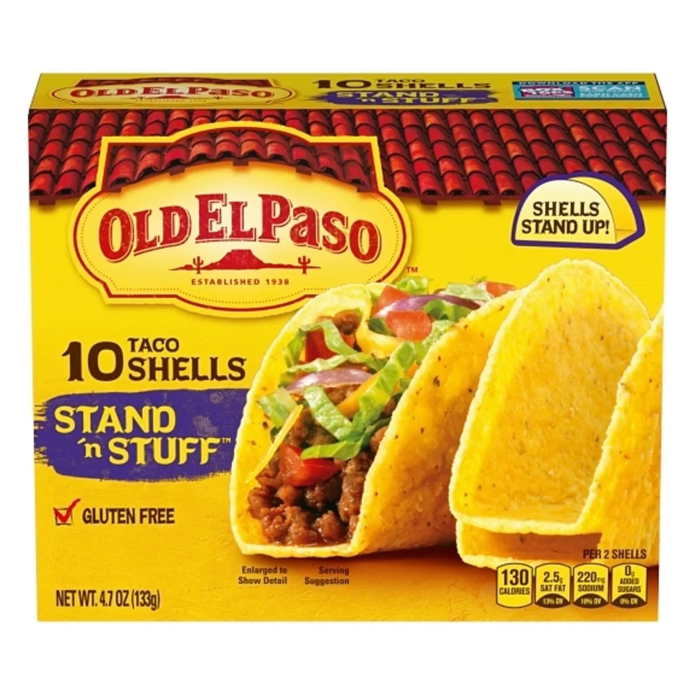 Old El Paso Stand 'n Stuff Taco Shells, 4.7 Ounce — 12 Per Case