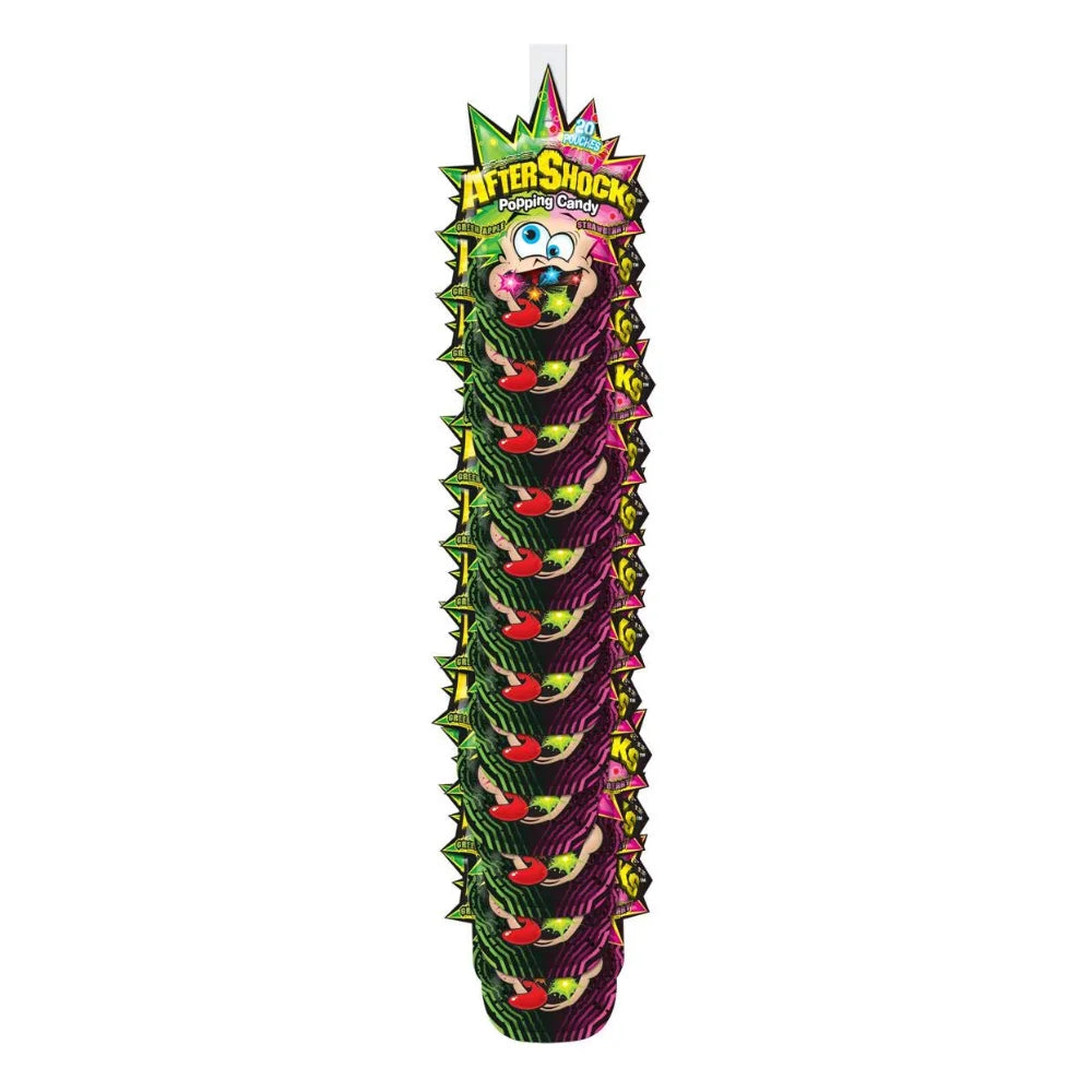 AfterShocks Popping Candy Peg Bag, 1.06 Ounce — 48 Per Case