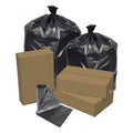 Pitt Plastics Eco Strong Super Heavy Black Star Perforated Roll Can Liner, 38 Inch X 58 Inch 1.7 Mil 60 Gallon — 10 Per Case